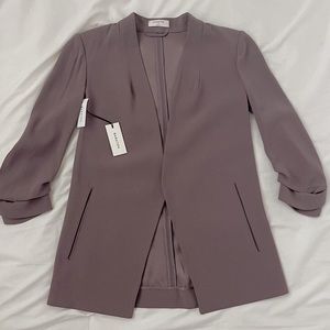 babaton aritzia stone taupe blazer